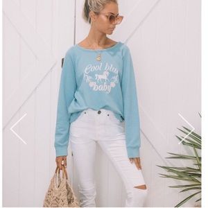 Spell & the Gypsy cool baby blue pullover